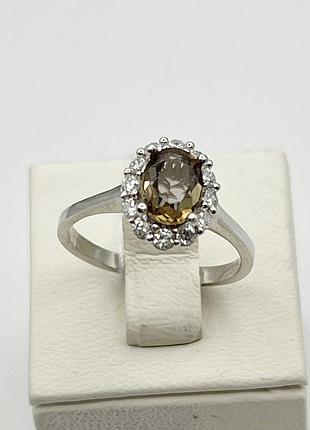 Кольцо серебряное с султанитом 20 3,2 г