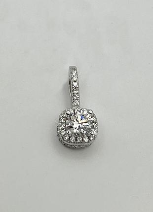 Кулон серебряный с кубическим цирконием 1,16 г