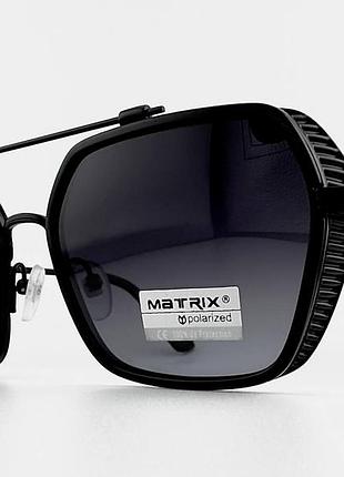Солнцезащитные очки matrix mt8675 10-p56-9 с поляризацие, черный градиент, унисекс