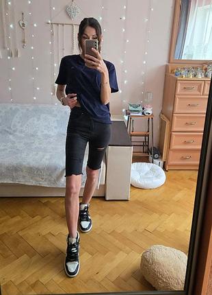 Шорты h&amp;m, xs / шорты черные джинсовые