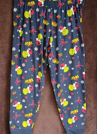 Штаны женские домашние grinch,  xl, eur 46-48,  батл