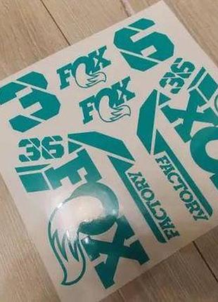 Матовый морской цвет без фона наклейки на велосипед вилку перья фокс 36 fox фактори factory