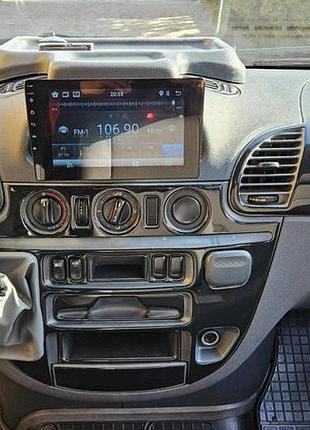 Декор панели (накладки на панель) mercedes sprinter 901 (мерседес спринтер 901) 00-06.. чорний глянець