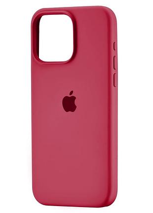 Чехол fiji silicone case для apple iphone 13 pro бампер накладка soft touch с микрофиброй rose red