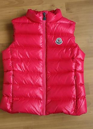 Moncler пуховая жилетка 12 лет 152 см рост оригинал 2
