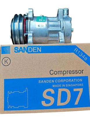 Компрессор кондиционера оригинал sanden sd7h15 a2 132mm 12v кольцо