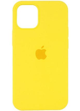 Чохол fiji silicone case для apple iphone 13 бампер накладка soft touch з мікрофіброю yellow
