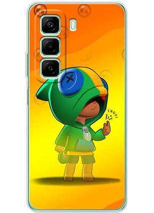 Чехол силиконовый с картинкой на infinix hot 50 pro (бравл старс, brawl stars)