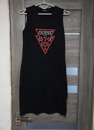 Платье коттоновое по фигуре guess