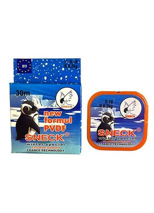 Флюорокарбон леска sneck winter special 30м (франция) 0,18мм (6,2кг)