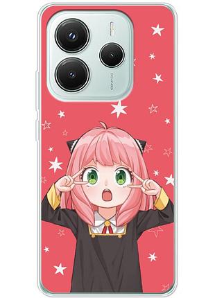 Чехол силиконовый с картинкой на xiaomi redmi note 14 5g (аниме, anime)