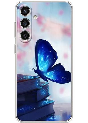 Чехол силиконовый с картинкой на samsung galaxy s25 plus (бабочка)