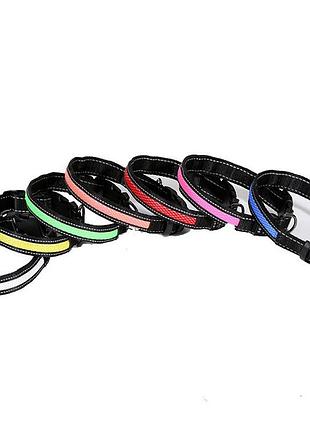 Нашийник для собак світлодіодний з usb зарядкою нашийники з підсвіткою led xl (52-62 см)