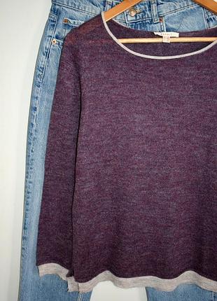 Esprit крутезний светрик з вовною та мохером сливового кольору 7