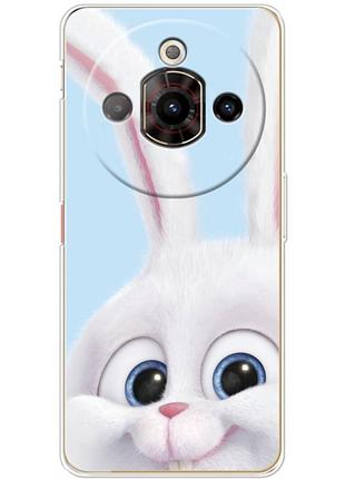 Чехол силиконовый с картинкой на zte nubia focus pro (кролик снежок)