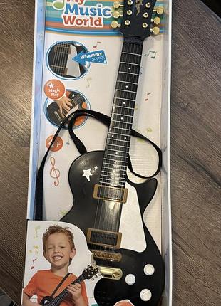 Дитяча електрогітара simba my music world 🎸 стан хороший, працює, є звукові ефекти. підходить для дітей від 3 років.