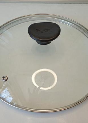 Кришка скляна tefal 27 см. крышка стеклянная жаропрочная tefal для сковороды кастрюли 27 см