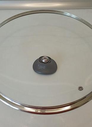 Кришка скляна tefal 27 см. крышка стеклянная жаропрочная tefal для сковороды кастрюли 27 см 3