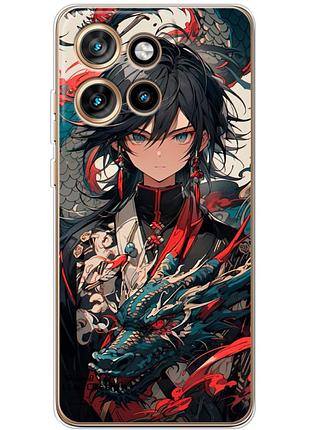 Чохол силіконовий з картинкою на motorola edge 50 neo (аніме, anime)