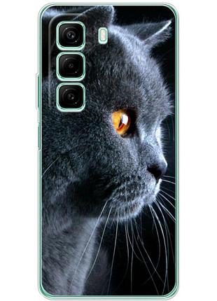 Чехол силиконовый с картинкой на infinix hot 50 pro (британский кот)