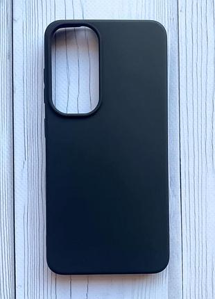 Силиконовый матовый чехол на samsung galaxy s25 черный