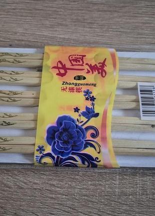 Палички для їжі бамбук (10 пар) 28х14х2 см 34192 3