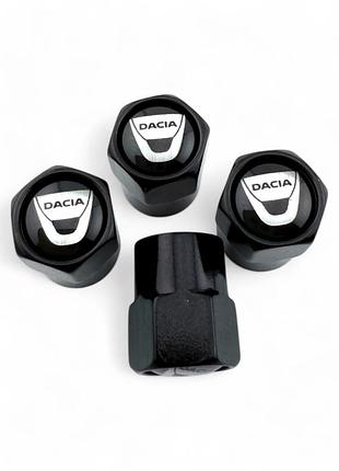 Колпачки на ниппель dacia металлические (4 шт.)