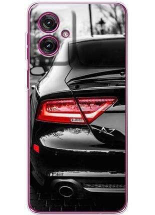 Чехол силиконовый с картинкой на motorola g55 (машина, audi a7)