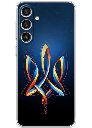 Чохол силіконовий з картинкою на samsung galaxy s25 plus (патріотичний, герб україни)