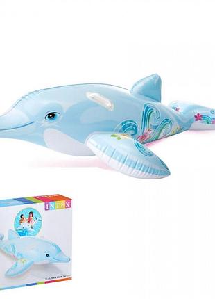 Надувная игрушка-рейдер (плотик) intex 58535 "дельфин"