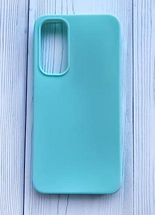 Силіконовий матовий чохол на samsung galaxy a35 (a356) бірюзовий