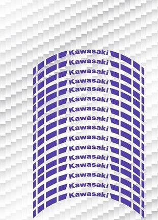 Синие kawasaki наклейки на обода мотоцикл скутера кавасаки kawasaki полосы