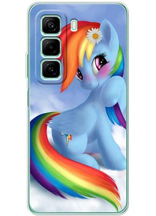 Чехол силиконовый с картинкой на infinix hot 50 pro (литл пони, my little pony)