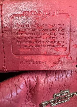 Кожаная сумка coach 7
