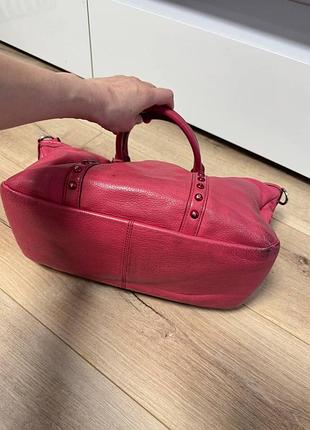 Кожаная сумка coach 5