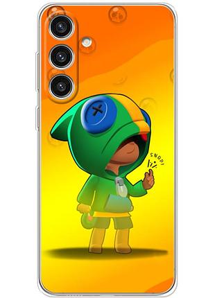 Чехол силиконовый с картинкой на samsung galaxy s25 plus (бравл старс, brawl stars)