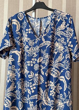 🥰 міді сукня в абстрактний принт shein xl 6