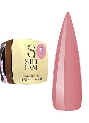 Рідкий акригель steffani light acryl gel для зміцнення нігтів 06 (рожевий), 10ml