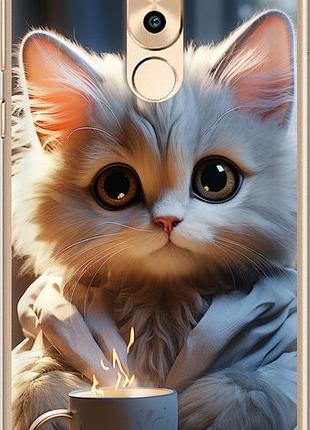 Чехол на huawei honor 6x white cat "5646u-460-10746"