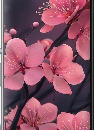 Чехол на sony xperia m5 e5633 пурпурная сакура "6075u-217-10746"
