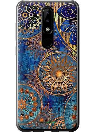 Чехол на nokia 5.1 plus золотой узор "678u-1543-10746"