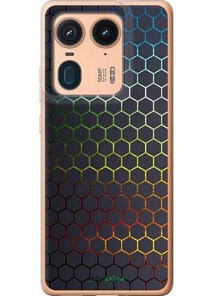 Чохол на motorola edge 50 ultra переливні стільники "498u-3760-10746"