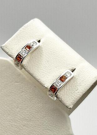 Сережки серебряные с кубическим цирконием 1,2 г