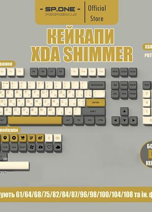 Оригінальні кейкапи для кастомних клавіатур pbt профілю xda shimmer ua (+українське гравіювання)dye-sub