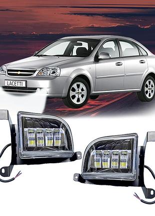 Штатні led протитуманні фари chevrolet lacetti 2003-2012 р 40w 6000k світлотіньовий кордон