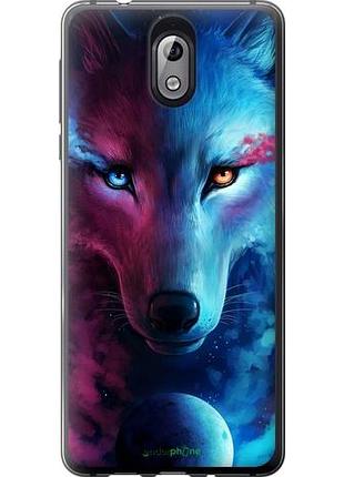 Чехол на nokia 3.1 арт-волк "3999u-1530-10746"
