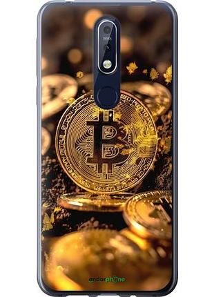 Чехол на nokia 7.1 золотая лихорадка биткойна "6089u-1593-10746"
