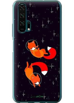 Чехол на huawei honor 20 pro лисички в космосе "4519u-1702-10746"