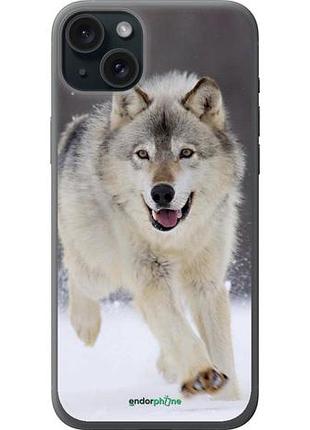 Чохол на iphone 15 plus втікає вовк "826u-3097-10746"