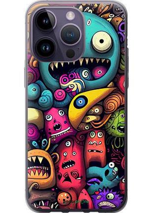 Чехол на iphone 14 pro max cмешные монстры "5549u-2667-10746"